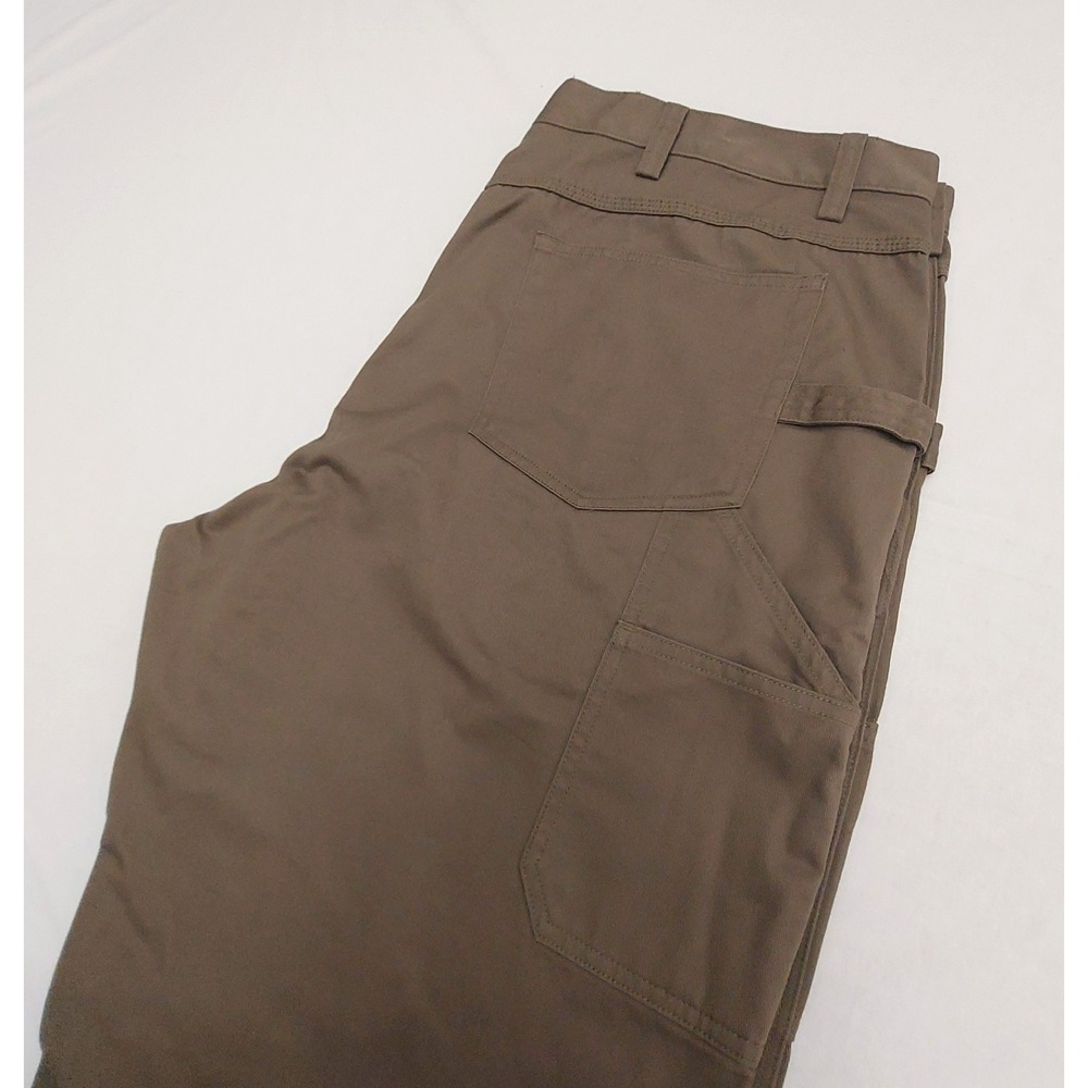 Duluth Trading Cargo Pants Mens 44x34 Brown Utility Workwear Carpenter Rugged